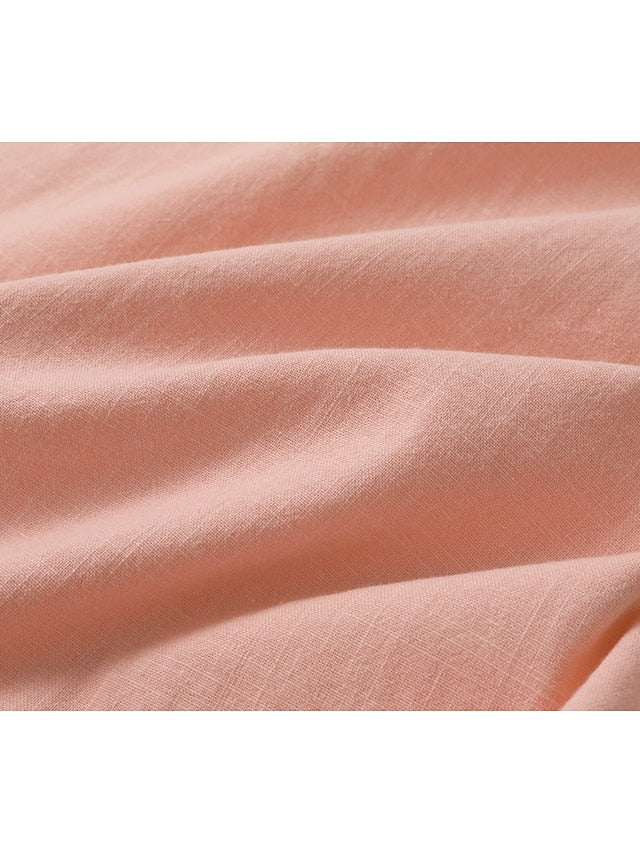 W&W Mode | Herren Leinenhemd Luftiges Sommerhemd in Vielen Farben