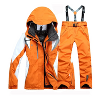 WW | Winddichter 2 Teiliger Skianzug mit Kapuze Warmer Jacke und Passender Hose