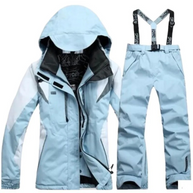 WW | Winddichter 2 Teiliger Skianzug mit Kapuze Warmer Jacke und Passender Hose