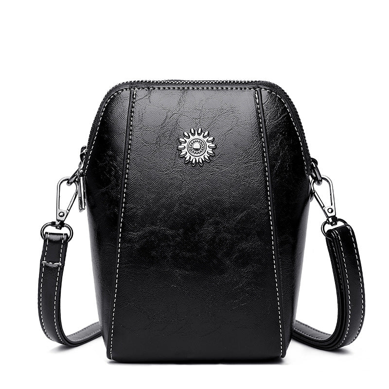 W&W Mode | Elegante Leder Umhängetasche