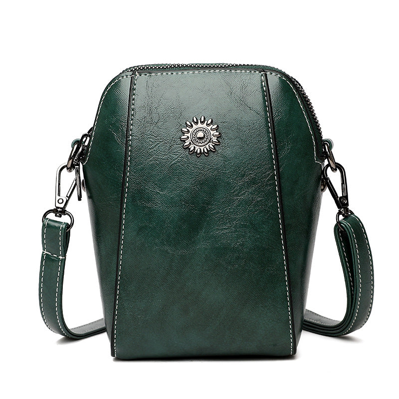W&W Mode | Elegante Leder Umhängetasche