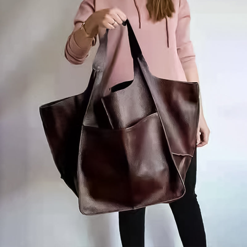 WW | Überdimensionale Leder Schultertasche für Damen