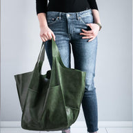 WW | Überdimensionale Leder Schultertasche für Damen