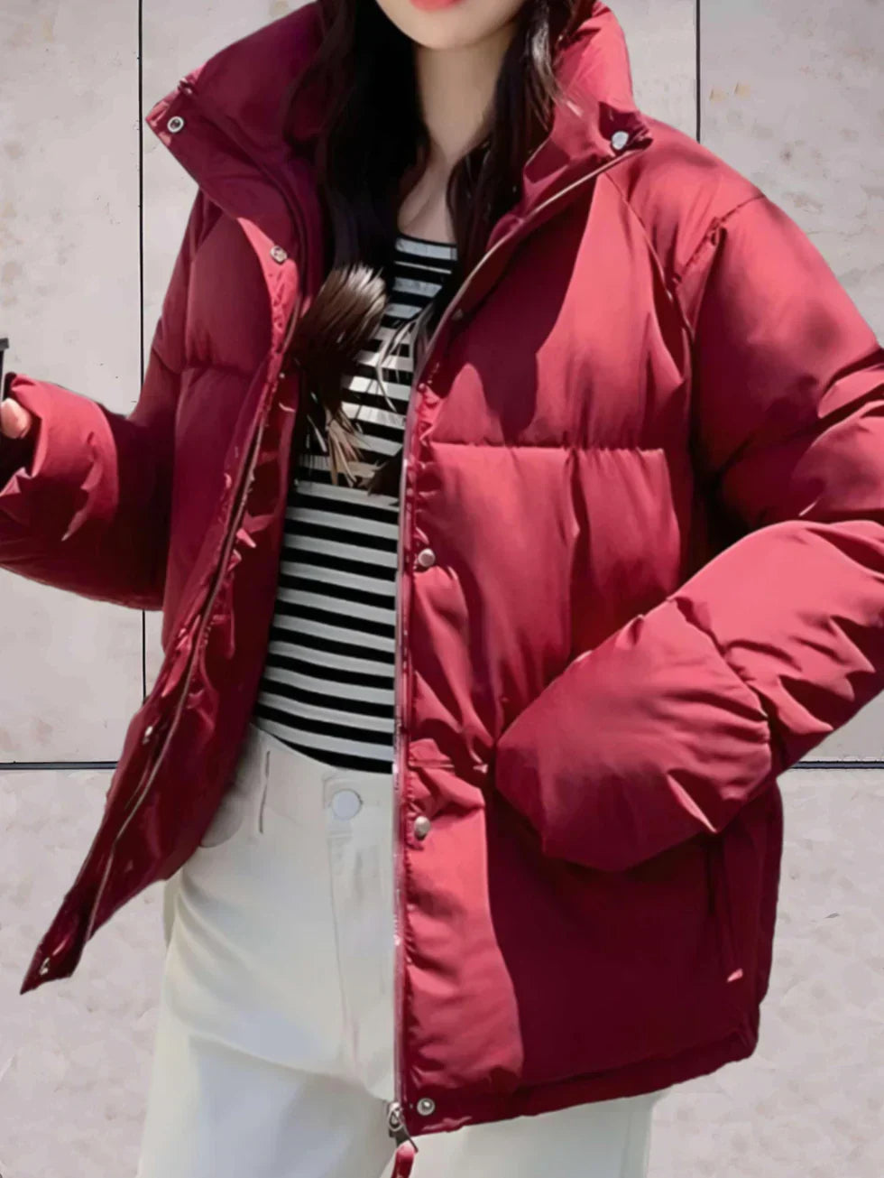 W&W Mode | Parkajacke mit Stehkragen und Doppelverschluss