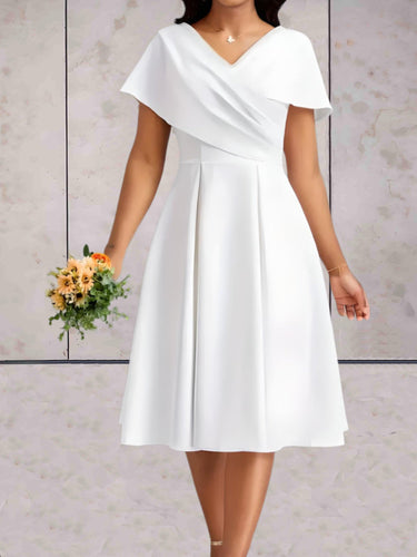 WW - Minimalistisches Mini-Brautkleid