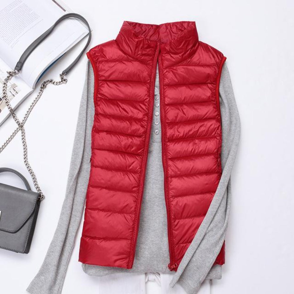 WW | Ärmelloser Ultralight Daunen Warm Mantel
