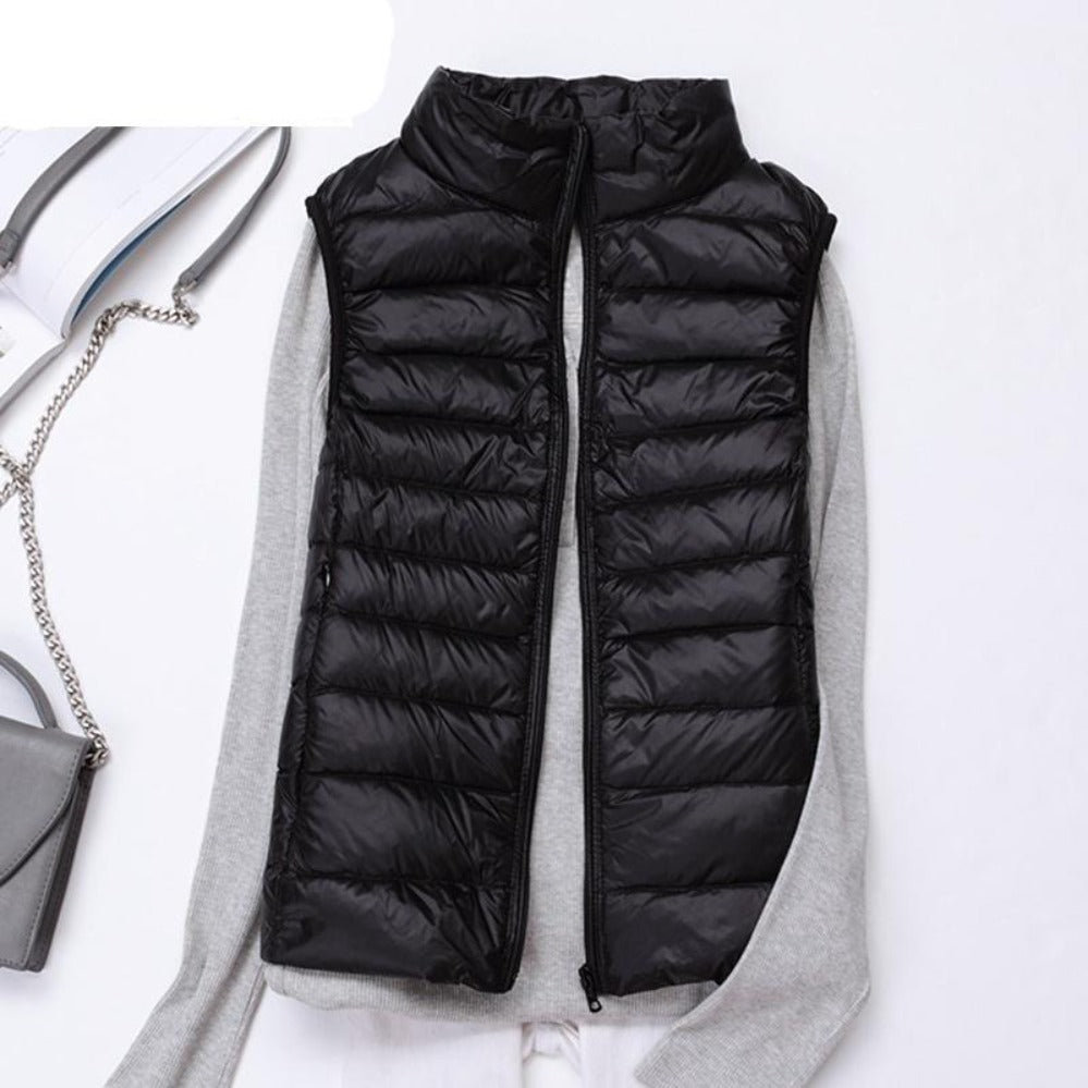 W&W Mode | Ärmelloser Ultralight Daunen Warm Mantel