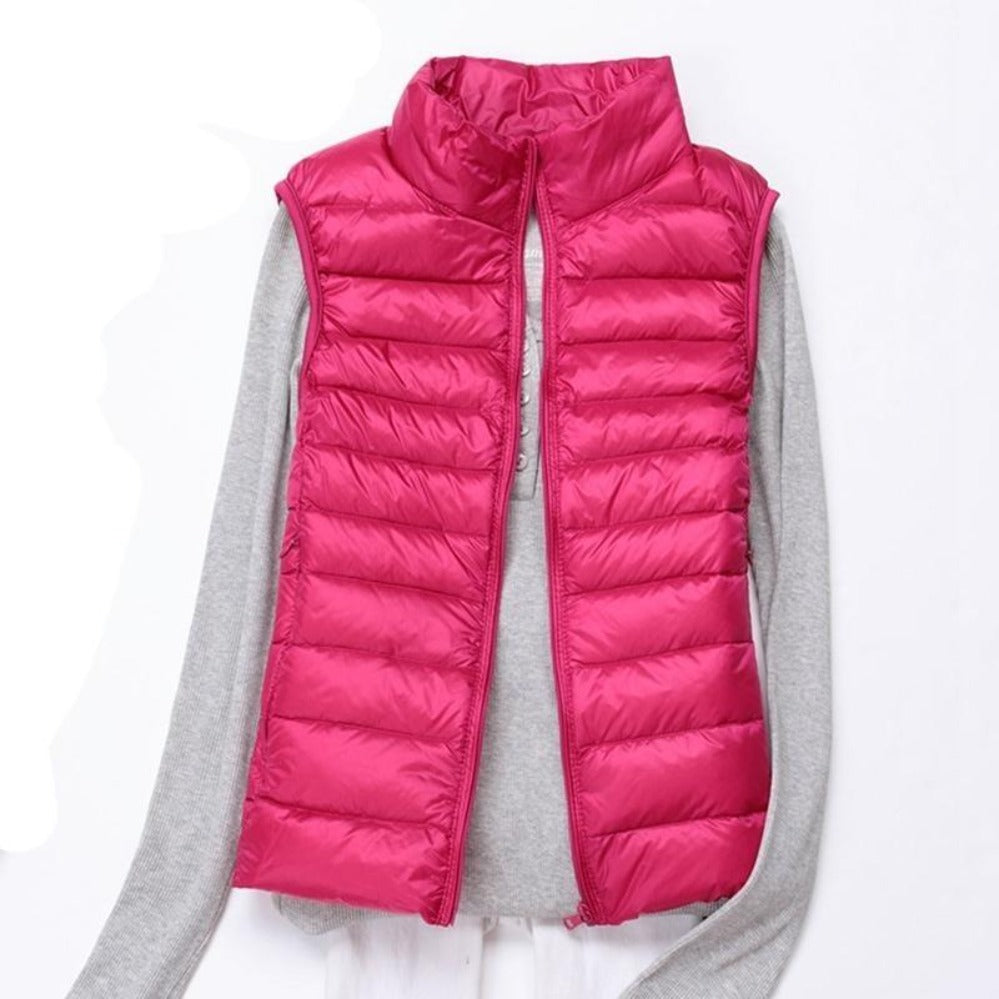 W&W Mode | Ärmelloser Ultralight Daunen Warm Mantel