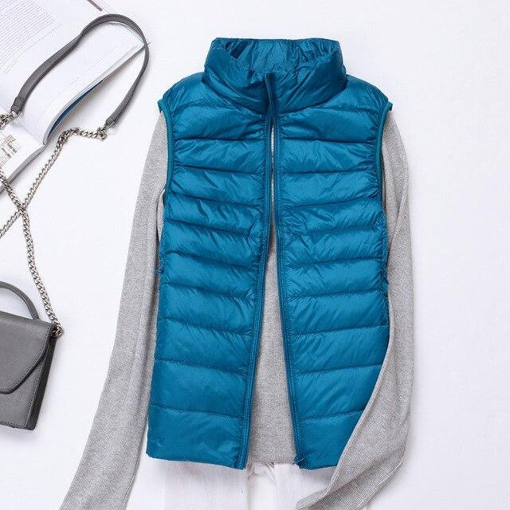 WW | Ärmelloser Ultralight Daunen Warm Mantel