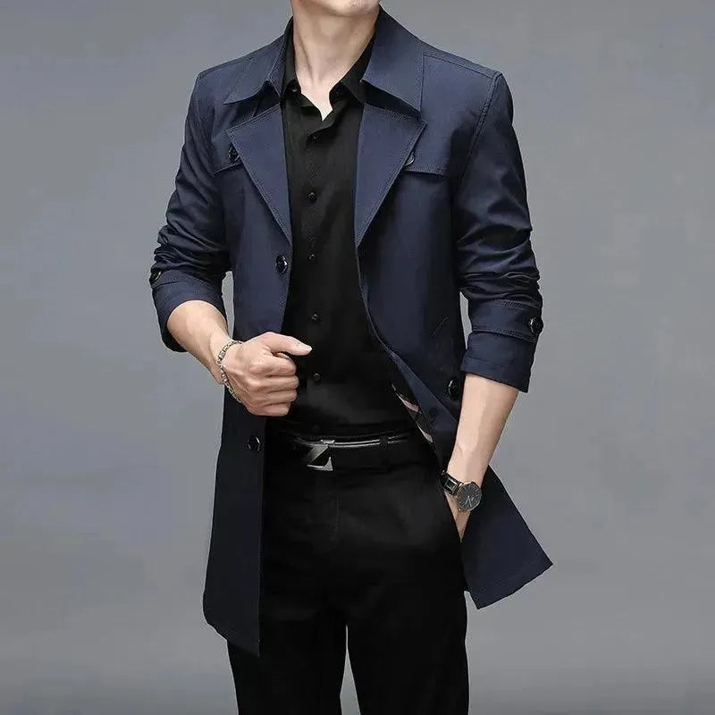 WW | Slim Fit Einreiher Herren Trenchcoat