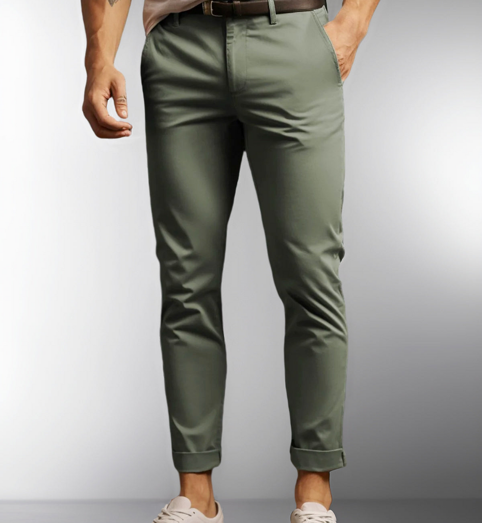 WW | Herren Schwarze Chino Stoffhose Elegant