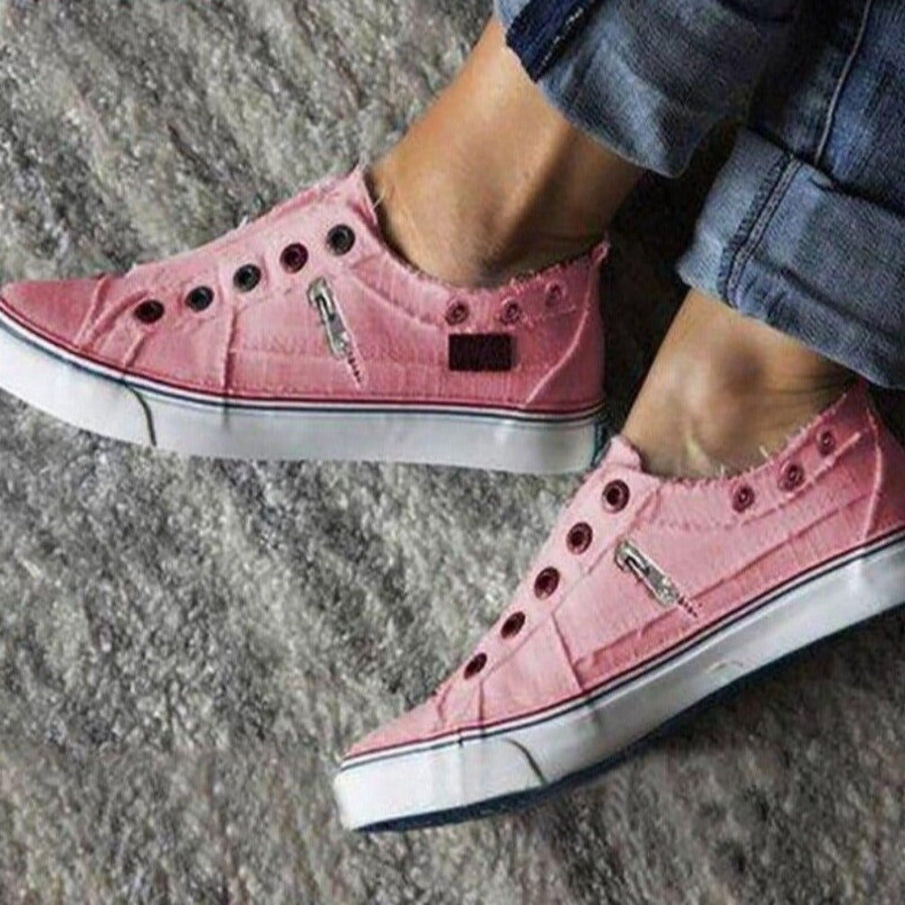 WW | Canvas Damenmode Vulkanisierte Sneaker