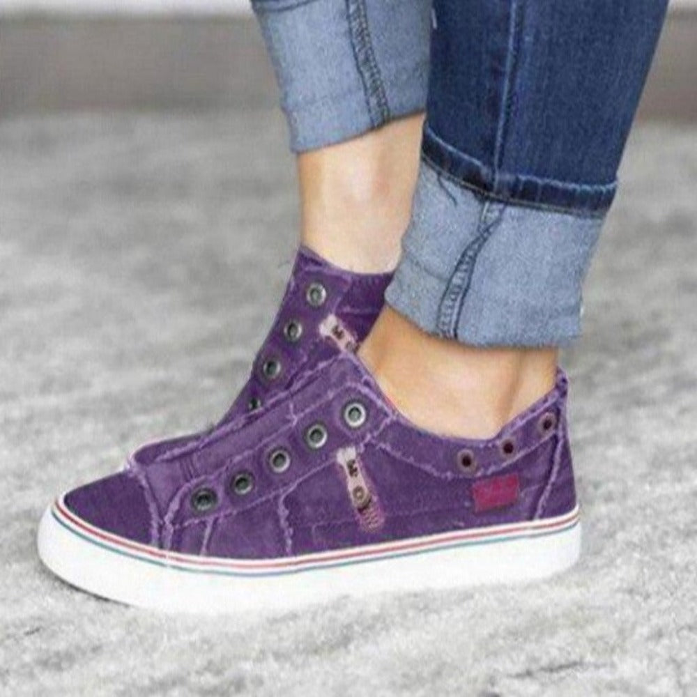 WW | Canvas Damenmode Vulkanisierte Sneaker