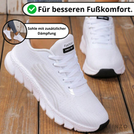 WW | Gestreifte Schnürschuhe - Weiche Sohlen
