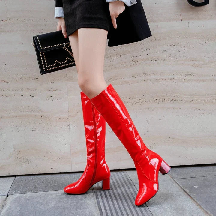 W&W Mode | Hohe Lackstiefel Für Damen