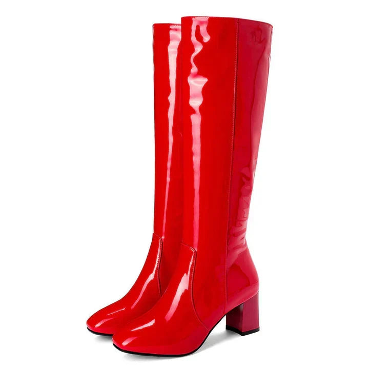 W&W Mode | Hohe Lackstiefel Für Damen