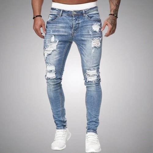 W&W Mode | Dehnbare Ripped Jeans Für Männer