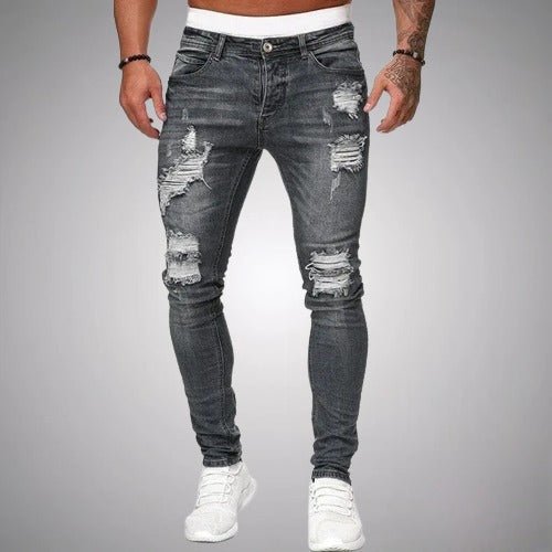 W&W Mode | Dehnbare Ripped Jeans Für Männer