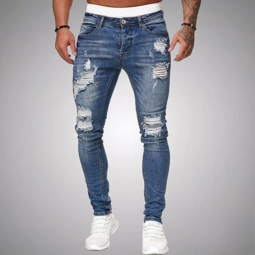 W&W Mode | Dehnbare Ripped Jeans Für Männer