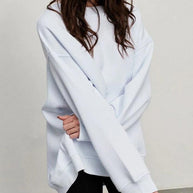 WW | Solides Übergröße Sweatshirt Mit Rundhalsausschnitt