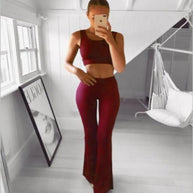 WW | Schlichte Hohe Taille Schlagweite Schlanke Lange Lockere Hose