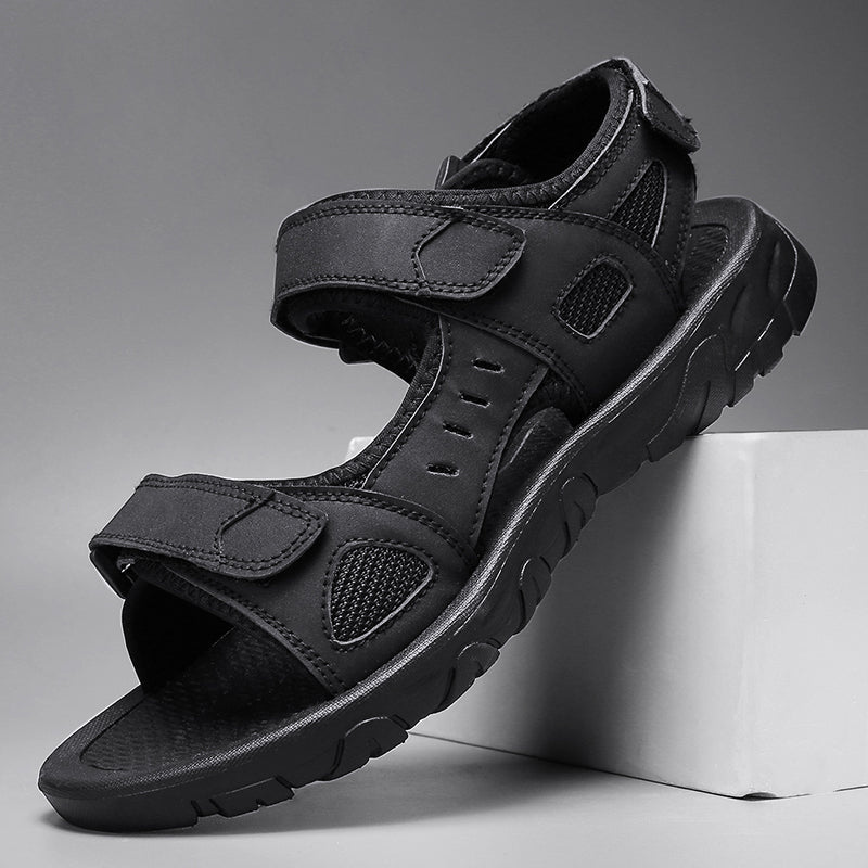 W&W Mode | Herren Sommer Sandalen Schwarze
