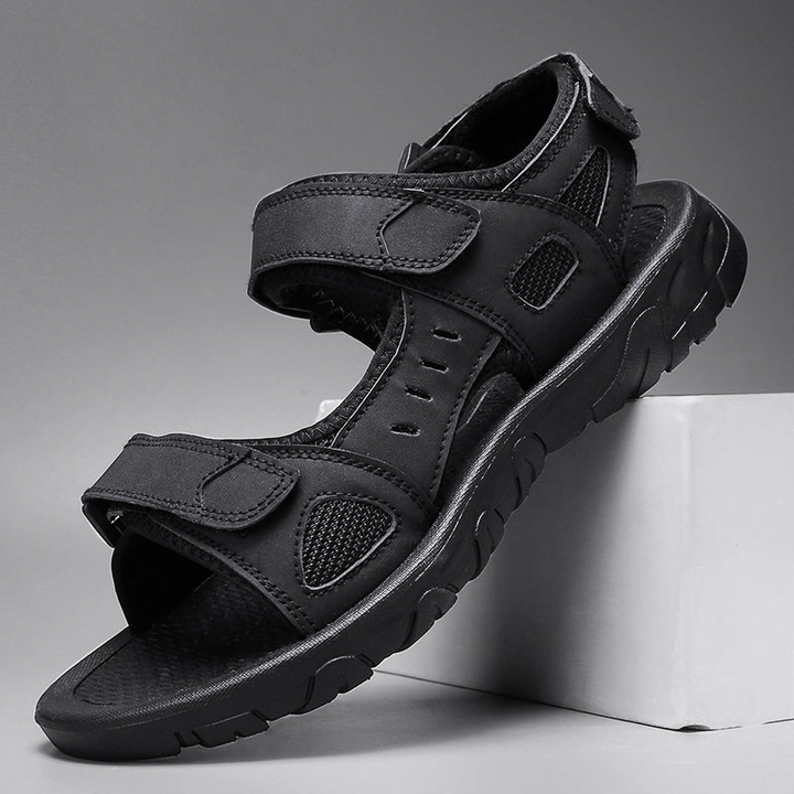 W&W Mode | Herren Sommer Sandalen Schwarze