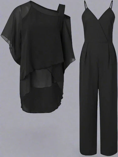 W&W Mode | Luxus Chiffon Satz Für Damen Elegantes Satz Für Festliche Abende