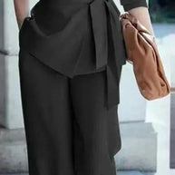 WW | Eleganter Reverskragen Blazer Weite Hosenanzug Für Profis