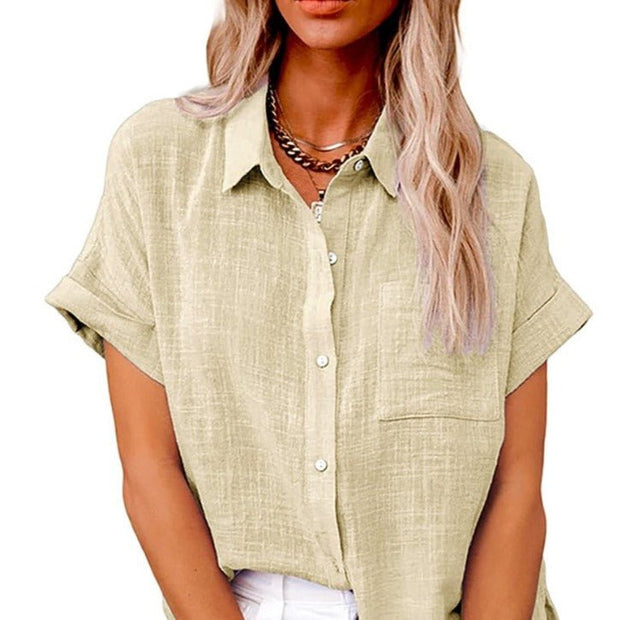 WW | Lässige kurzärmelige Bluse