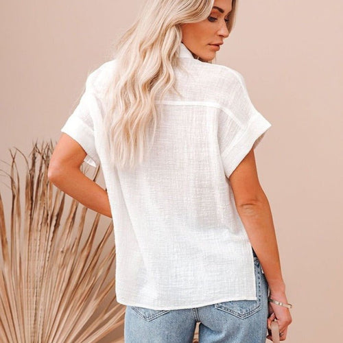 WW | Lässige kurzärmelige Bluse