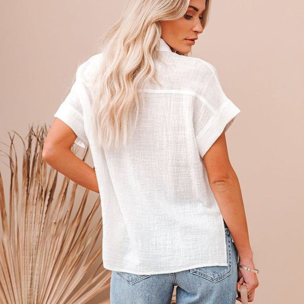 WW | Lässige kurzärmelige Bluse