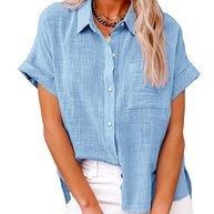 WW | Lässige kurzärmelige Bluse