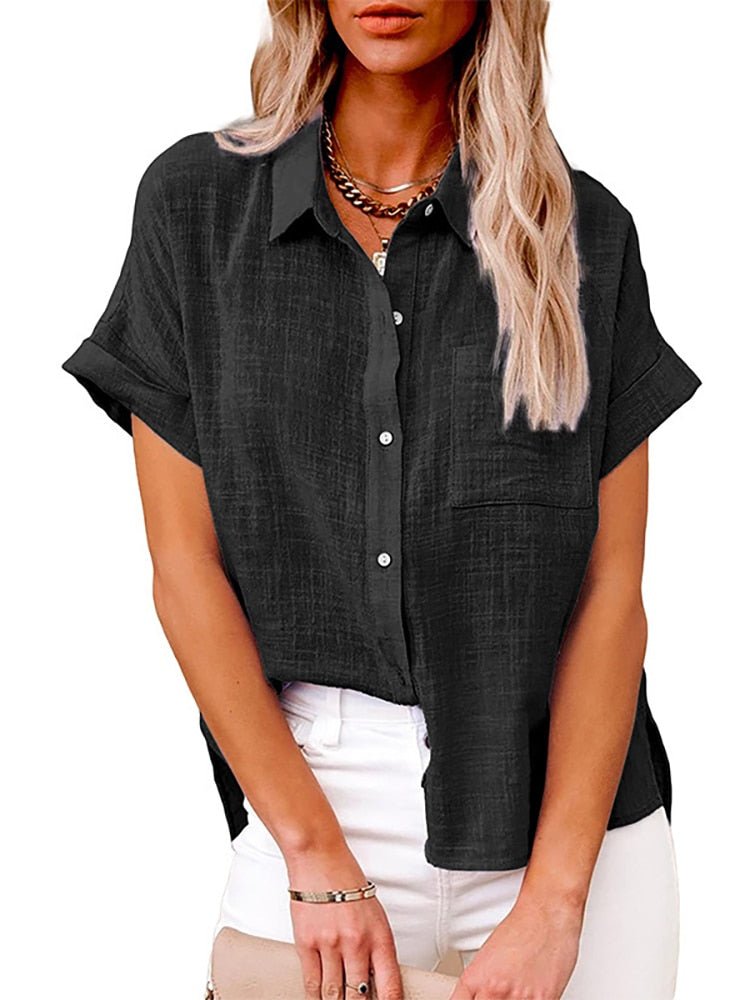 WW | Lässige kurzärmelige Bluse