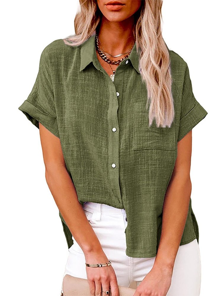 WW | Lässige kurzärmelige Bluse