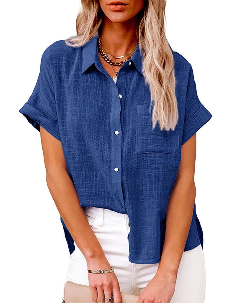 WW | Lässige kurzärmelige Bluse