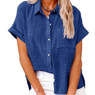 WW | Lässige kurzärmelige Bluse