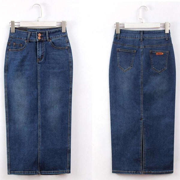 Bleistiftrock aus Denim