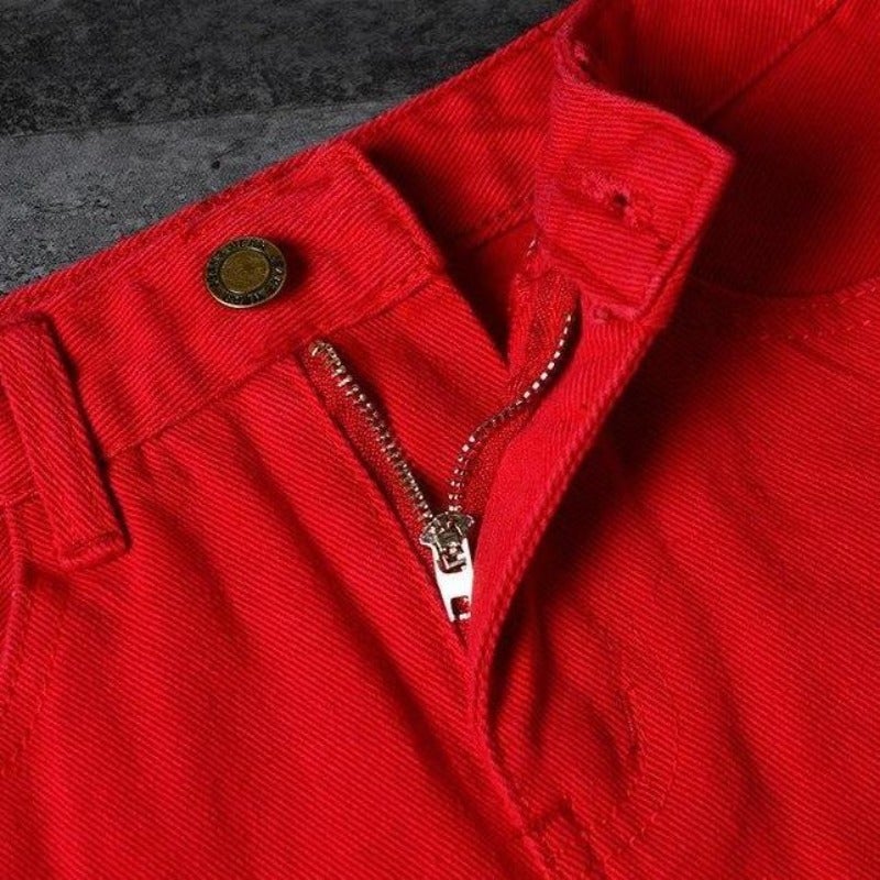 Distressed-Jeansrock