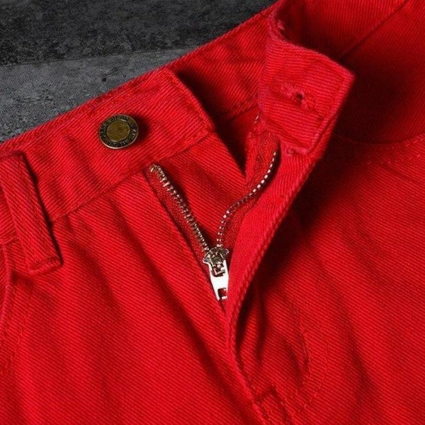 Distressed-Jeansrock