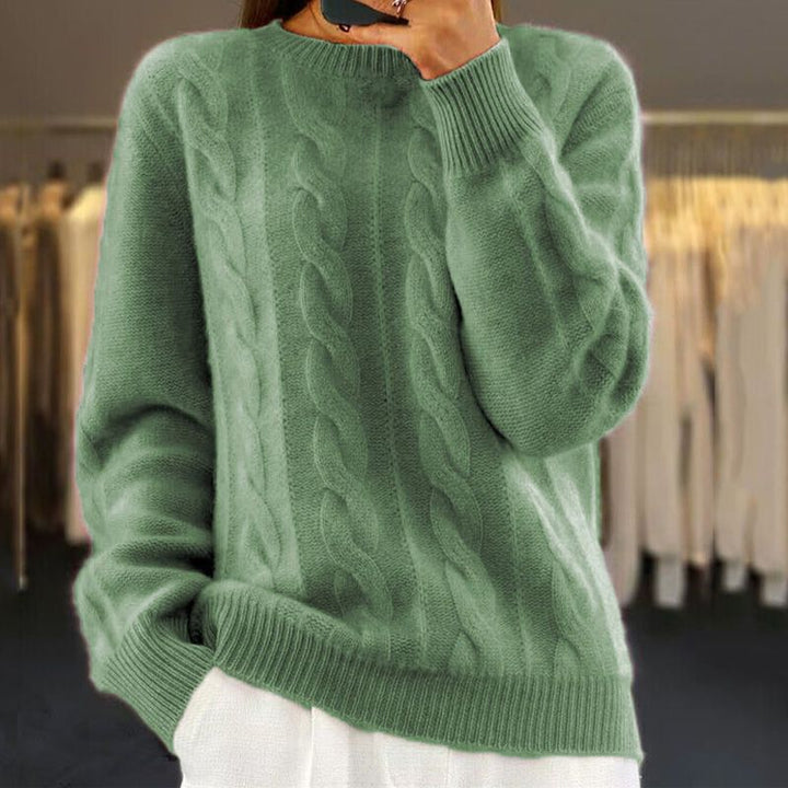 W&W Mode | stylischer Pullover für Damen im Kabelstrickdesign