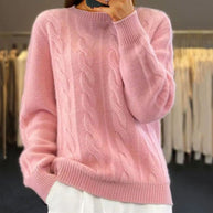 WW | stylischer Pullover für Damen im Kabelstrickdesign