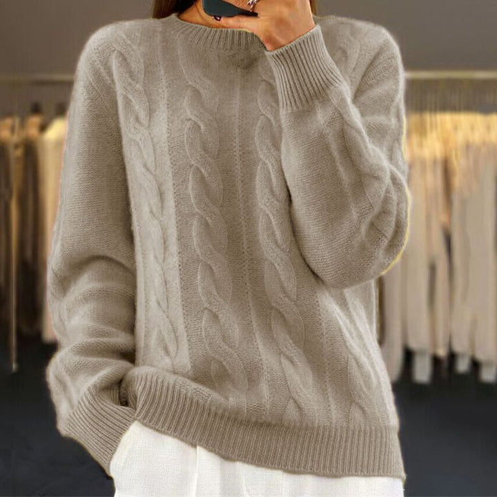 W&W Mode | stylischer Pullover für Damen im Kabelstrickdesign