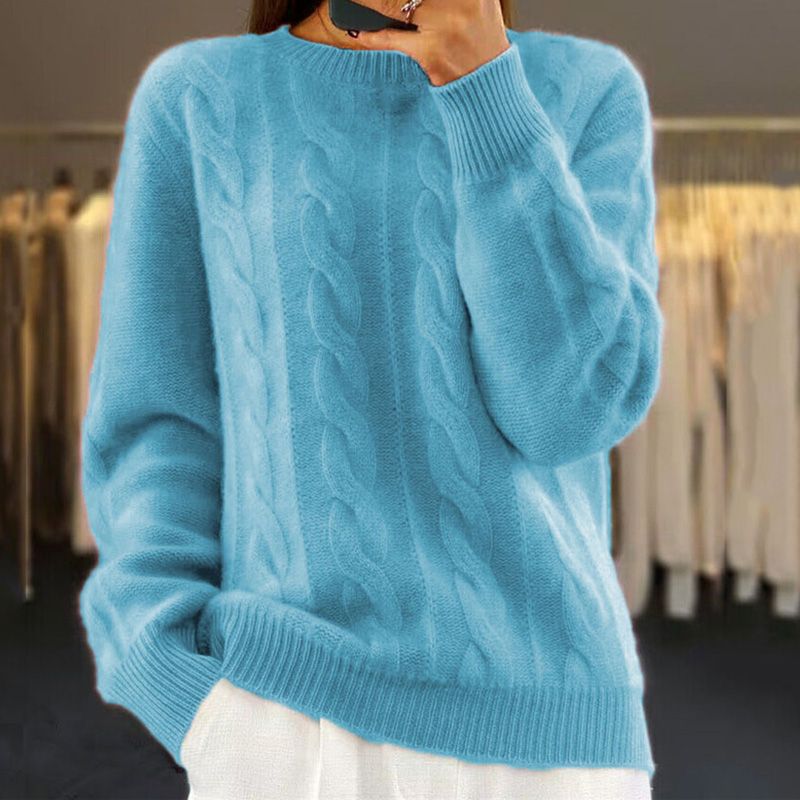 W&W Mode | stylischer Pullover für Damen im Kabelstrickdesign