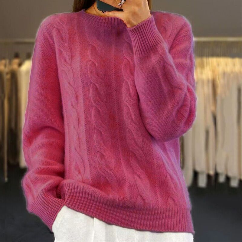 WW | stylischer Pullover für Damen im Kabelstrickdesign