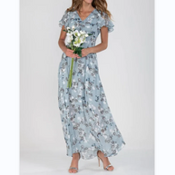 WW | Elegantes, Blumiges Maxi-Kleid für Damen