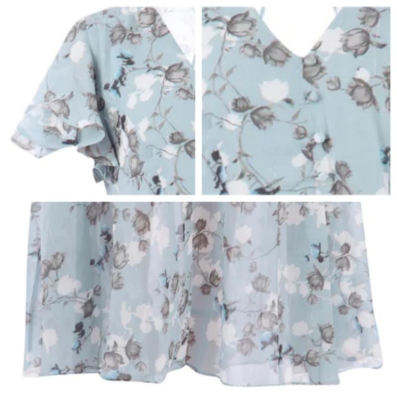 W&W Mode | Elegantes Blumen-Maxikleid für Frauen
