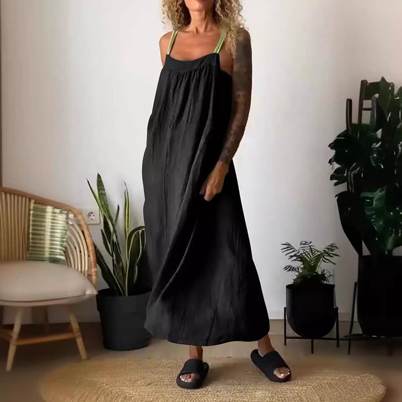 WW | Weiche Baumwoll Leinen Kleid