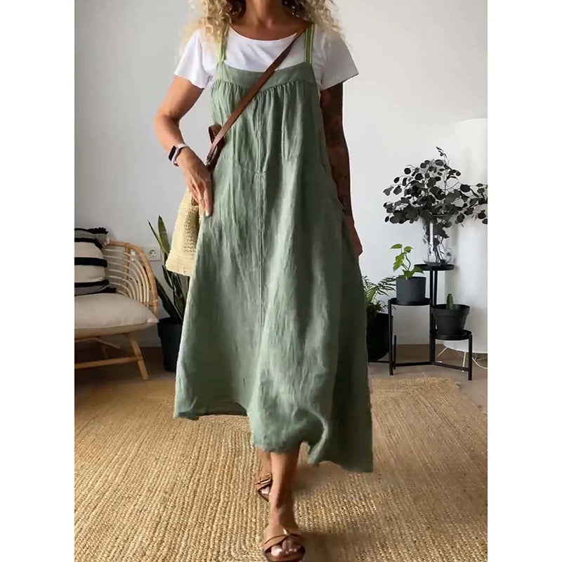 WW | Weiche Baumwoll Leinen Kleid