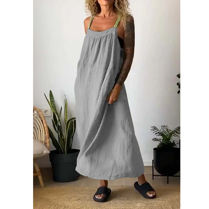 WW | Weiche Baumwoll Leinen Kleid